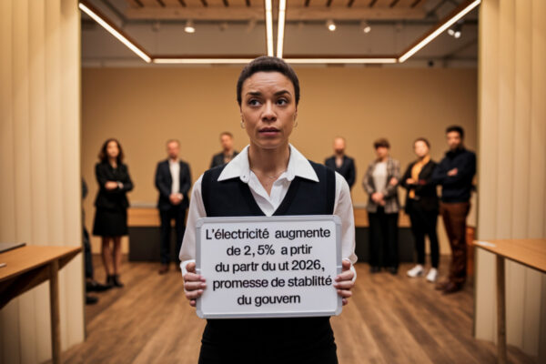 L’électricité augmente de 2,5% à partir du 1er août 2026, malgré la promesse de stabilité du gouvernement