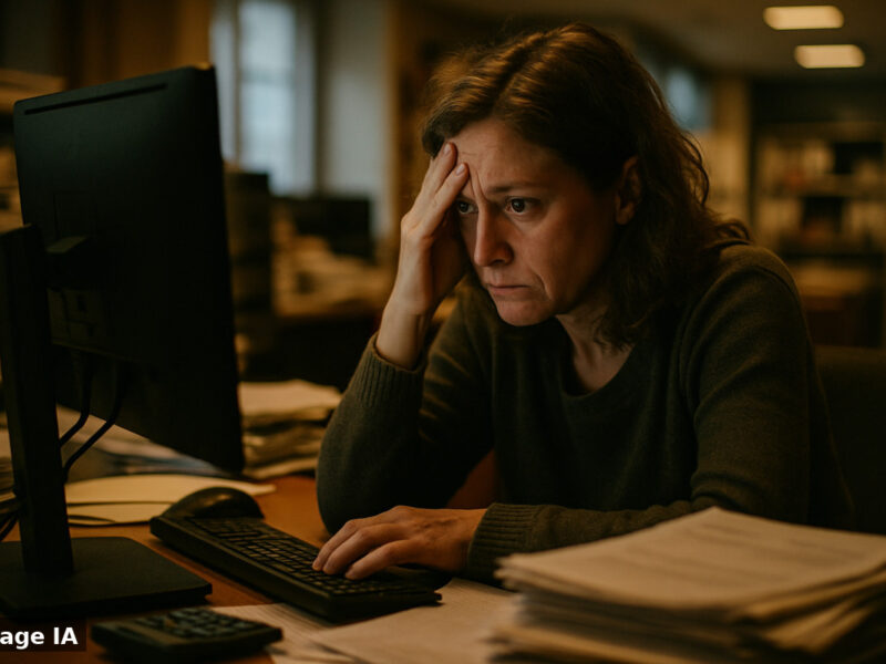 Écrans informatiques affichant des données de facturation électronique traitées massivement.