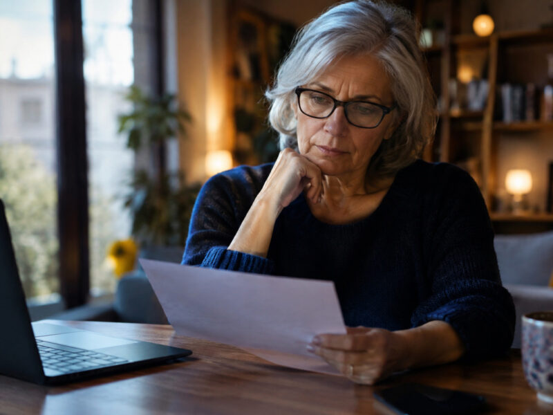 Retraité consultant relevé de ses versements Agirc-Arrco sur relevé bancaire numérisé.