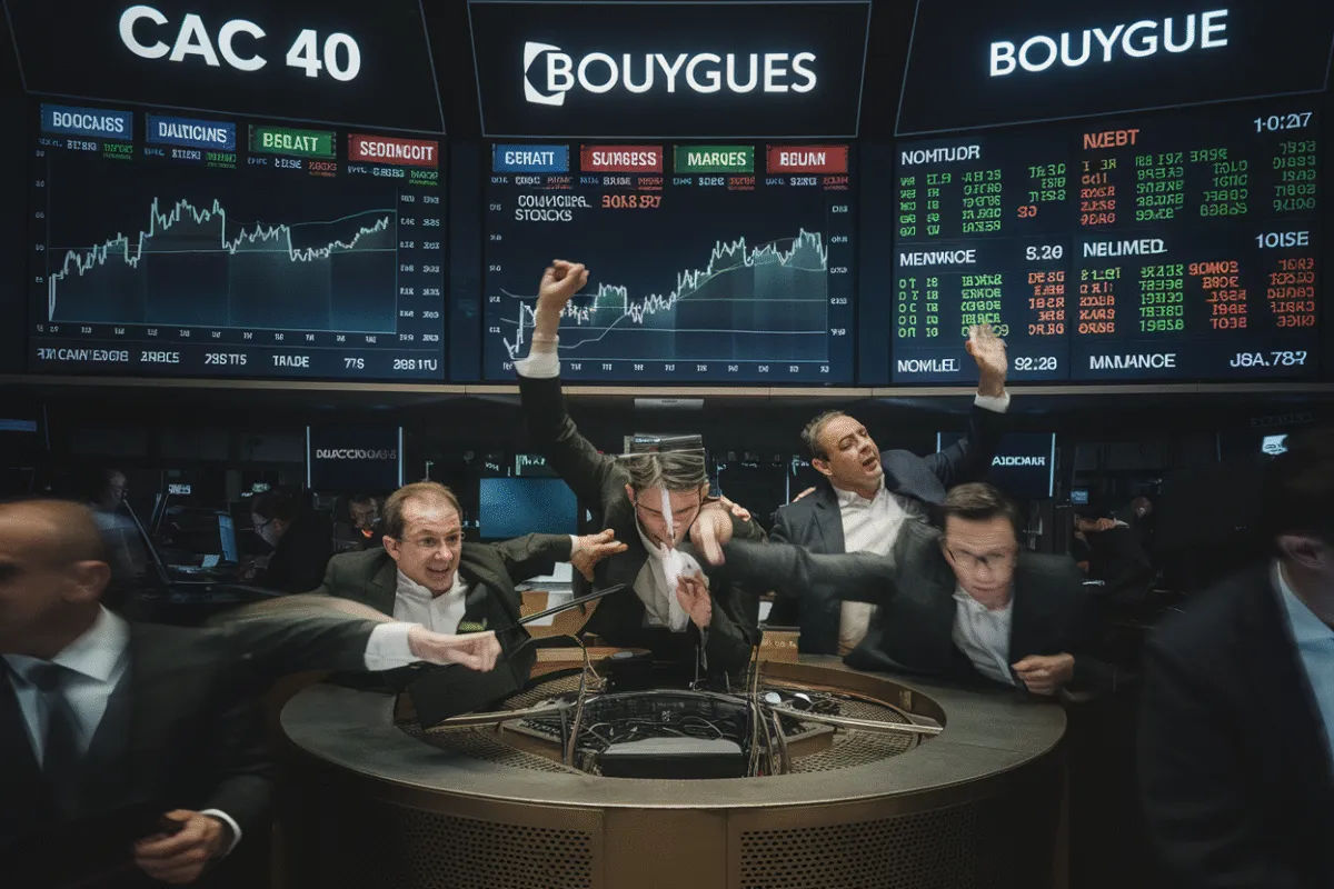 Cac 40 en baisse bouygues dans la tourmente Les temps