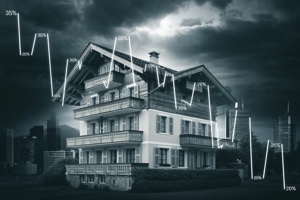 Immobilier suisse La hausse des taux et leffet trump font chuter