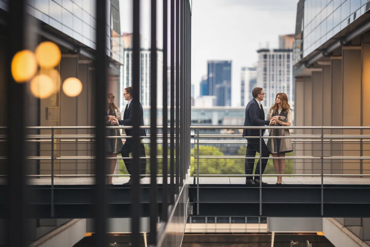Représentation symbolique de l'IA encadrée par des barrières réglementaires, amende, conformité