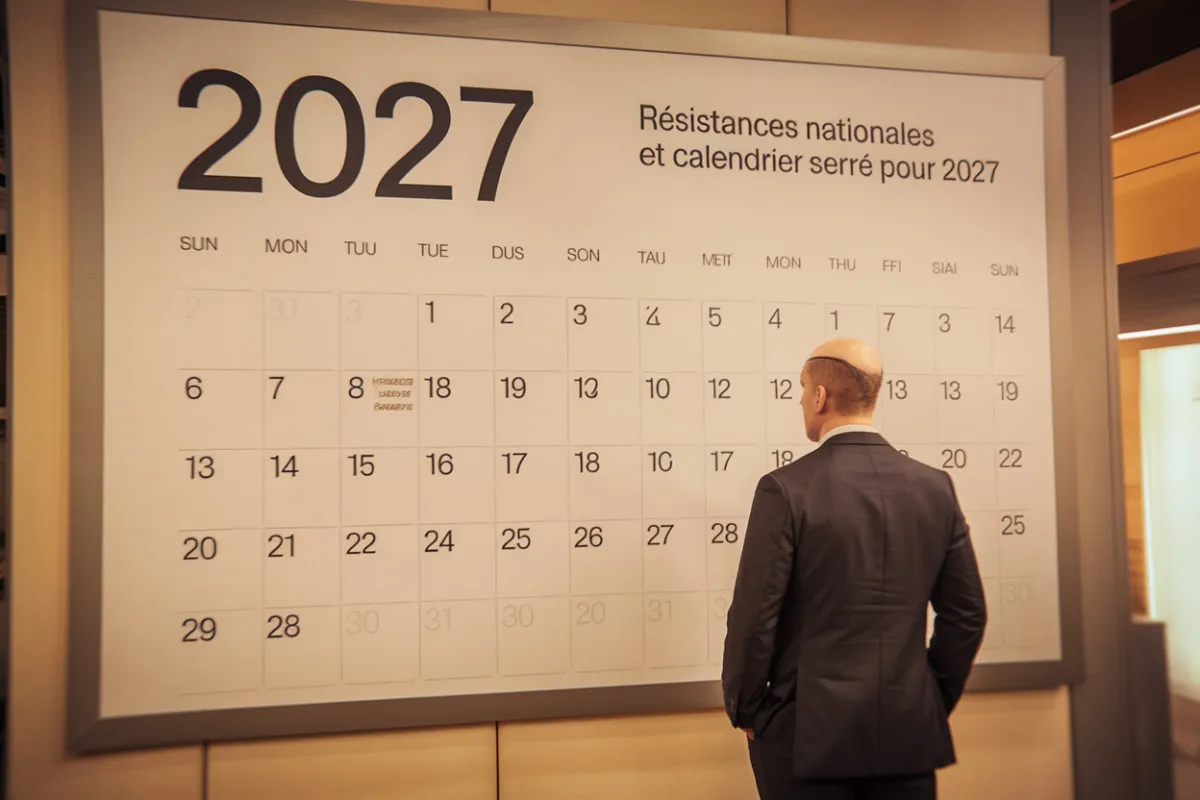 Résistances nationales et calendrier serré pour 2027